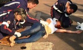 Ciclista é atingida por veículo e fica ferida em Três Lagoas
