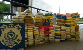 PRF apreende 171 kg de cocaína escondida em caminhão de mudança