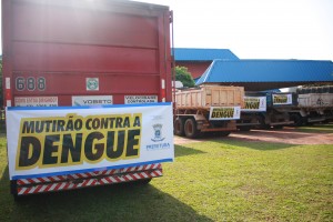 Caminhões da Setlog e do Exército brasileiro estarão na luta contra o mosquito 