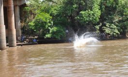 Mesmo com morte recente no rio Aquidauana, banhistas ignoram perigo