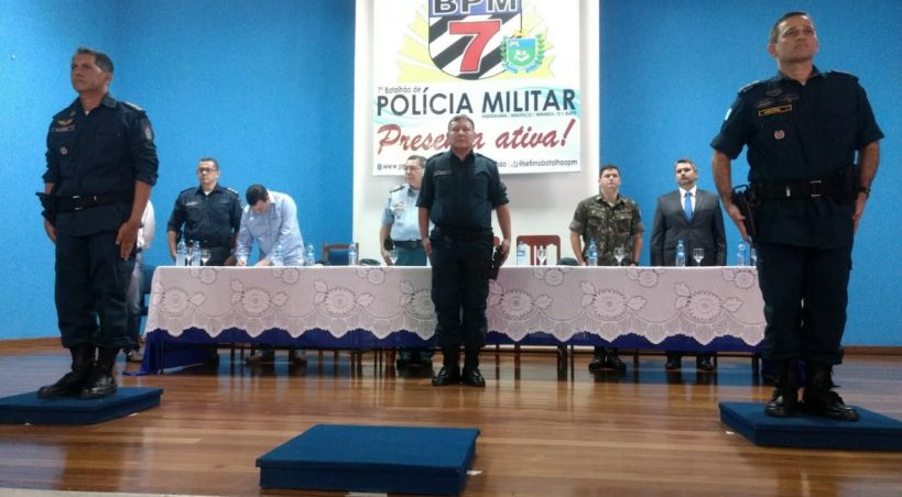 Com presença de comandante-geral da PM/MS, 7° BPM realiza passagem de comando