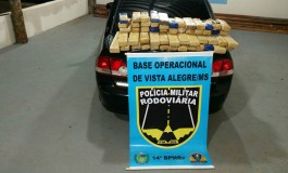 Casal é preso com 54 tabletes de maconha em MS